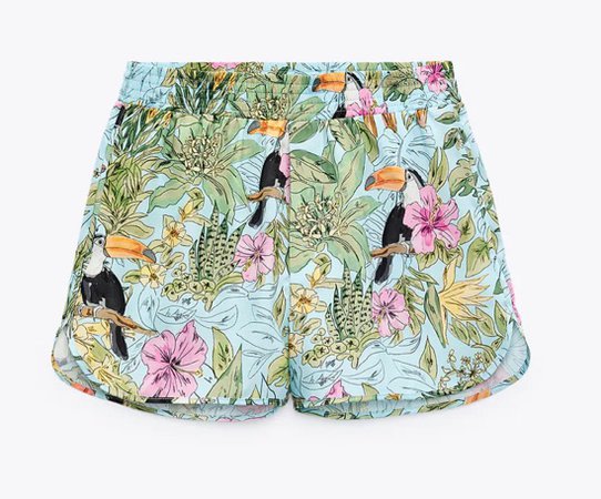 floral shorts