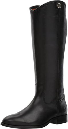 Amazon.com | FRYE Women's Melissa Button 2 Riding Boot, Black, 7 M US | Knee-High