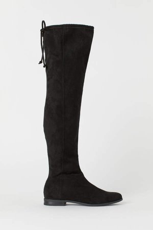 Knee-high boots - Black