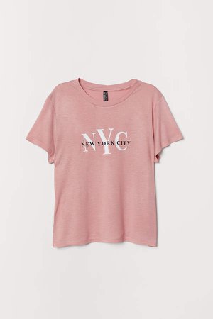 Viscose T-shirt - Pink