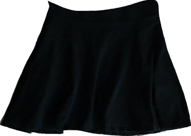 Black skater skirt