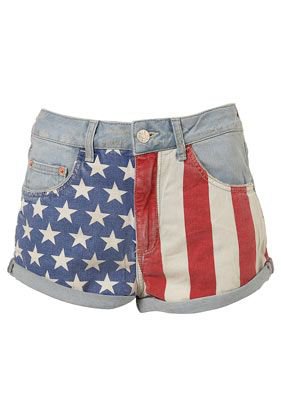 Topshop USA | American flag shorts