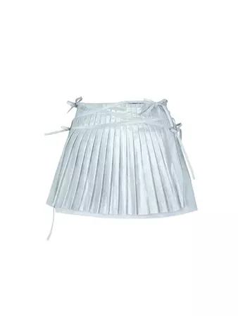 Asymmetrical Niche Design Pleated Skirt