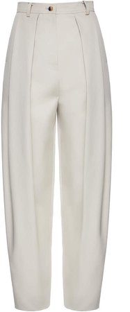 Magda Butrym Harwich Pleated Cotton Pants Size: 36