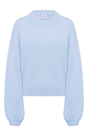 Женский голубой пуловер FTC — купить за 31300 руб. в интернет-магазине ЦУМ, арт. 816-0250