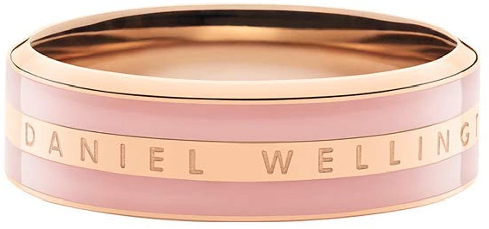 Daniel Wellington Classic Ring Dusty Rose in Rose Gold, Stainless Steel with Enamel and Engraved Logo, for Men and Women: Amazon.co.uk: Jewellery