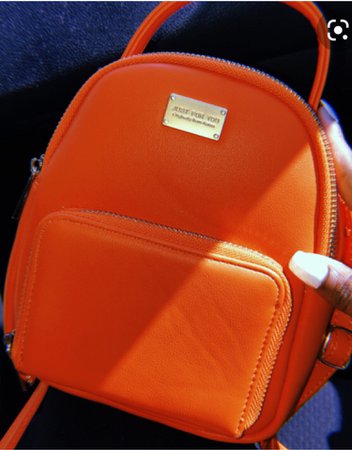 Orange Mini Backpack