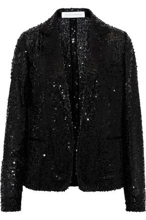 Sequined tulle blazer | VICTORIA BECKHAM | Sale up to 70% off | THE OUTNET