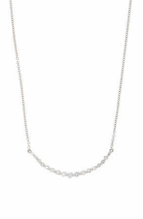 Liora Diamond Curved Bar Necklace