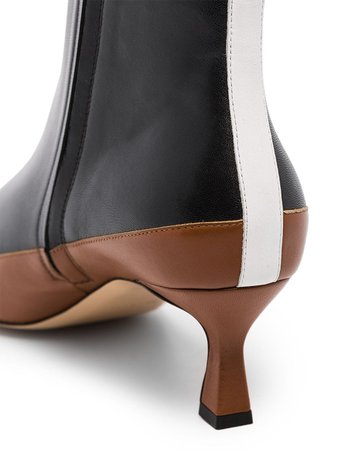 Wandler Black Bente 55mm Ankle Boots | Farfetch.com