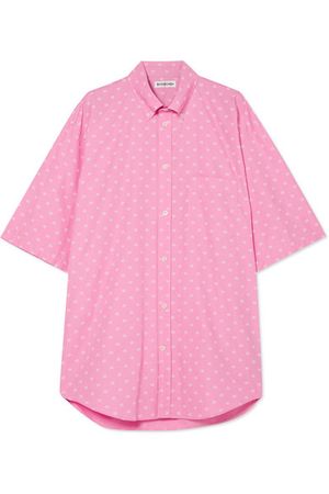 Balenciaga | Oversized printed cotton-poplin shirt | NET-A-PORTER.COM