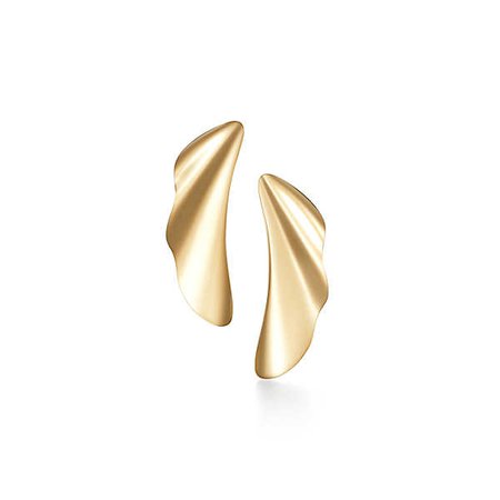 Elsa Peretti™ High Tide earrings in 18k gold. | Tiffany & Co.