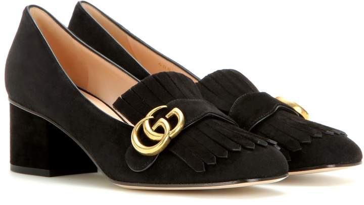 Marmont suede loafer pumps