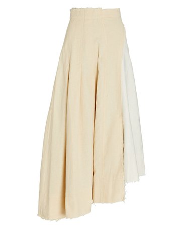 Aje Parchment Linen Midi Skirt | INTERMIX®