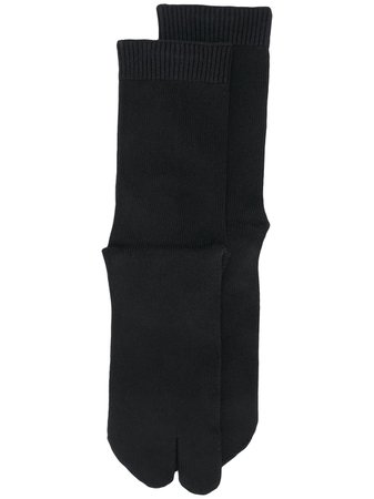 Maison Margiela split toe socks black S51TL0042S17265 - Farfetch