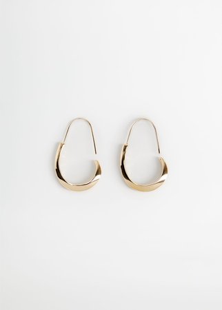 Metal pendant earrings - Women | Mango USA