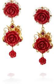 dolce and gabbana rose earings - Google Search