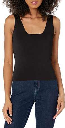 Vince Women's Square Neck Stretch Tank at Amazon Women’s Clothing store