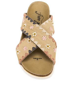 Free People Wildflowers Slide in Washed Natural | REVOLVE