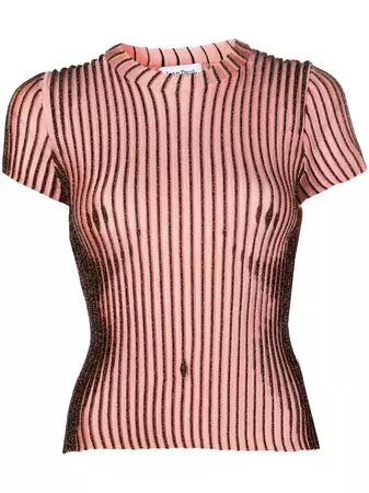Jean Paul Gaultier Striped short-sleeve Top - Farfetch