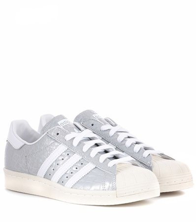 Superstar 80s embossed leather sneakers