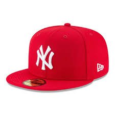 red ny fitted hat - Google Search