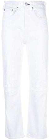 Jean frayed edge cropped jeans