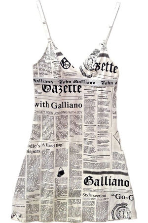 John Galliano mini dress