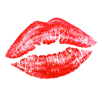 lipstick kiss sticker