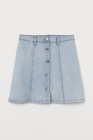 A-line Skirt - Pale denim blue - Ladies | H&M US