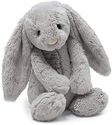 Amazon.com: Jellycat Bashful Grey Bunny Stuffed Animal, Medium, 12 inches: Toys & Games