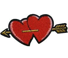 black heart design patches - Google Search