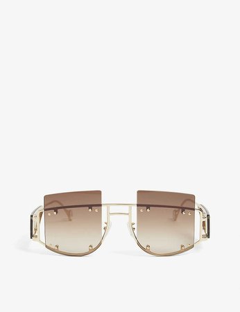 FENTY - Antisocial oversized square-frame sunglasses | Selfridges.com