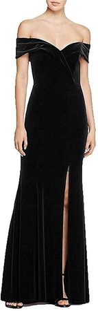 Amazon.com: RYANTH Women's Mermaid Velvet Prom Dresses Off Shoulder Evening Gown with Slit Cocktail Party Dress RPM111 : Clothing, Shoes & Jewelry