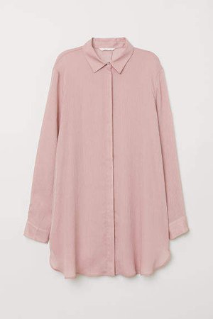 Long-sleeved Blouse - Pink