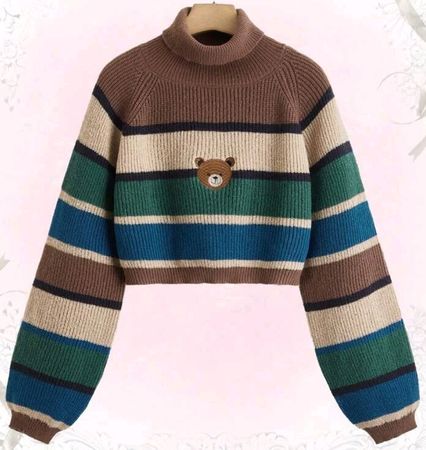 Bear Striped Sweater