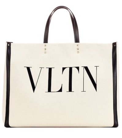 Valentino Garavani VLTN leather-trimmed tote
