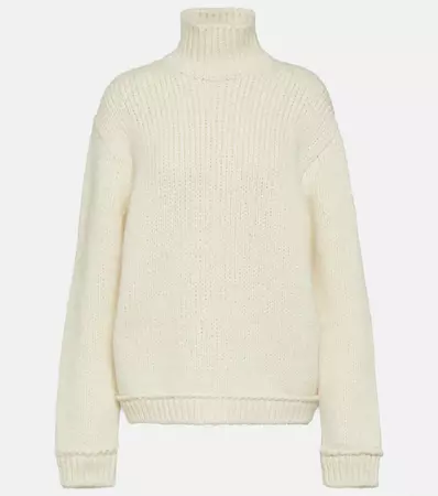 Alpaca And Wool Blend Sweater in White - Tom Ford | Mytheresa