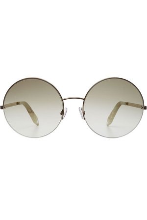 Victoria Beckham - Supra Round Sunglasses - gold