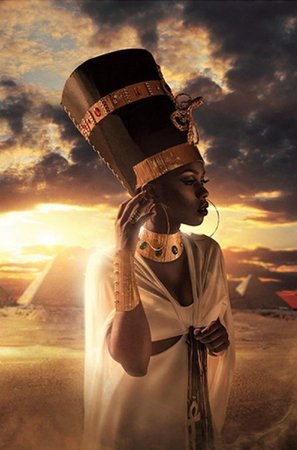 Egyptian Nubian Queen Art Canvas African American Art Egypt | Etsy