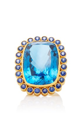 One-Of-A-Kind Blue Sapphire Ring by Bahina | Moda Operandi