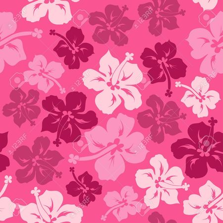 Pink Hawaiian Pattern