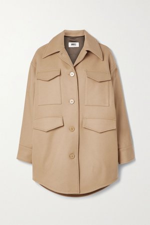 Camel Oversized wool-blend jacket | MM6 Maison Margiela | NET-A-PORTER