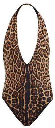 Leopard Print Swimsuit - Womens - Leopard