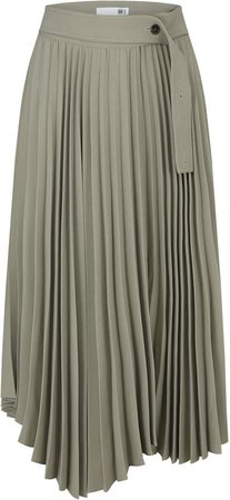 Recto Asymmetrical Pleated Midi Skirt Size: S/M