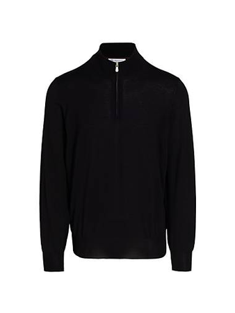 Brunello Cucinelli Wool & Cashmere Quarter-Zip Sweater