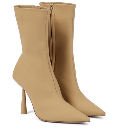GIA BORGHINI - Rosie 7 faux leather ankle boots | Mytheresa