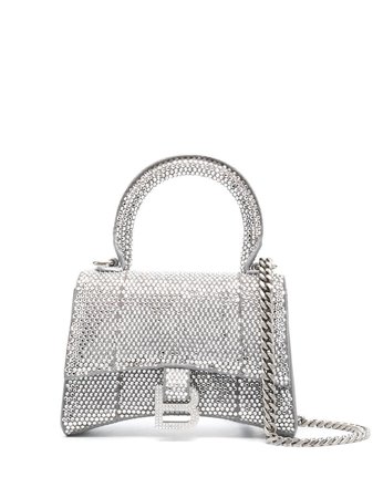 Balenciaga Hourglass crystal-embellished Mini Bag - Farfetch