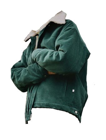 green cord jacket