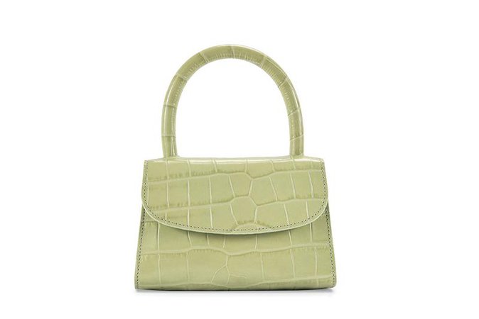 Mini Sage Green Croco Embossed Leather – BY FAR